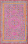 Scafati Traditional Fuschia Area Rug