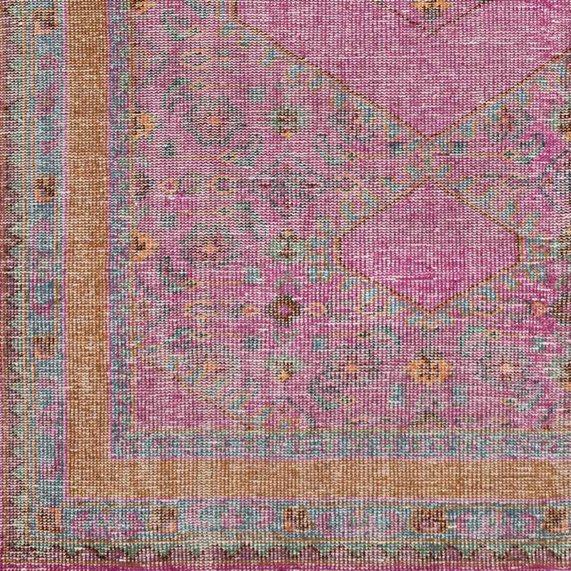 Scafati Traditional Fuschia Area Rug