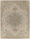 Roblin Traditional Khaki Area Rug