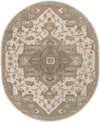 Roblin Traditional Khaki Area Rug