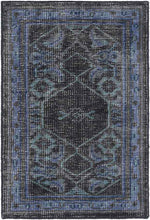 Scafati Traditional Navy Area Rug
