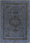 Scafati Traditional Navy Area Rug