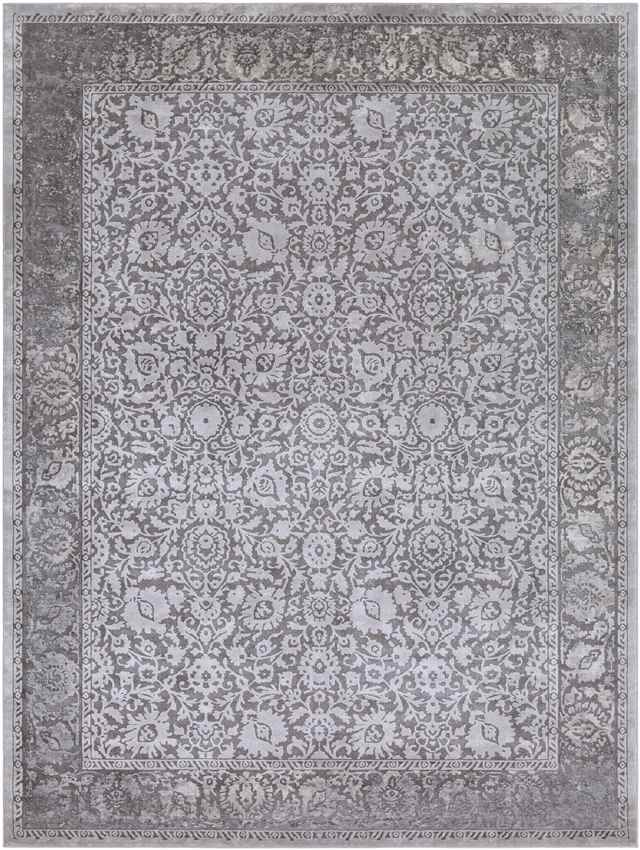 Lourdes Traditional Taupe Area Rug