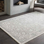 Lourdes Traditional Taupe Area Rug