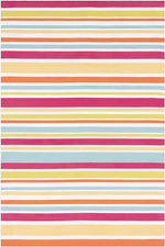 Fareham Modern Bright Pink/Yellow Area Rug