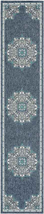 Balcarres Traditional Navy Area Rug