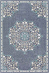 Balcarres Traditional Navy Area Rug