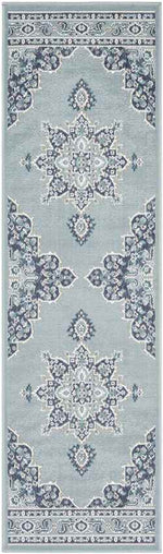 Lyla Traditional Aqua Area Rug