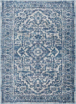 Emma Traditional Sky Blue Area Rug