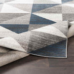 Davidson Modern Sky Blue/Navy Area Rug