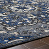 Kamsack Traditional Navy Area Rug
