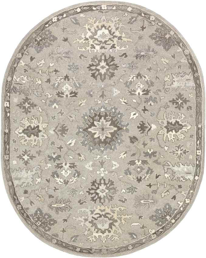 Ness Traditional Taupe Area Rug