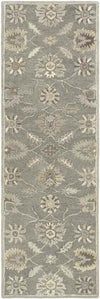 Kinistino Traditional Charcoal Area Rug
