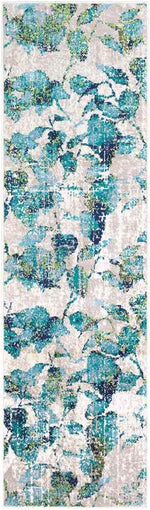Rouleau Modern Teal Area Rug
