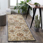 Eckville Traditional Khaki Area Rug