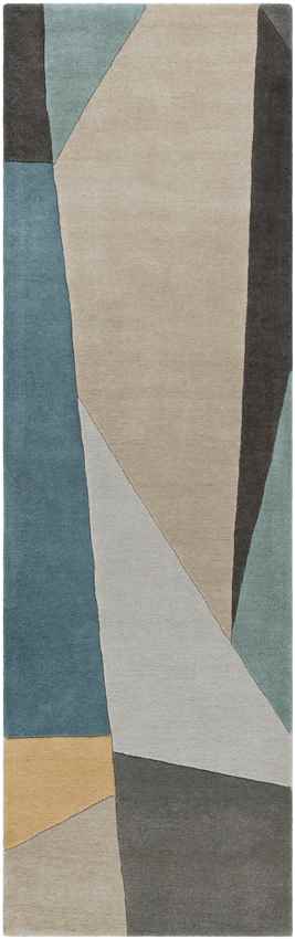 Lollum Modern Teal Area Rug