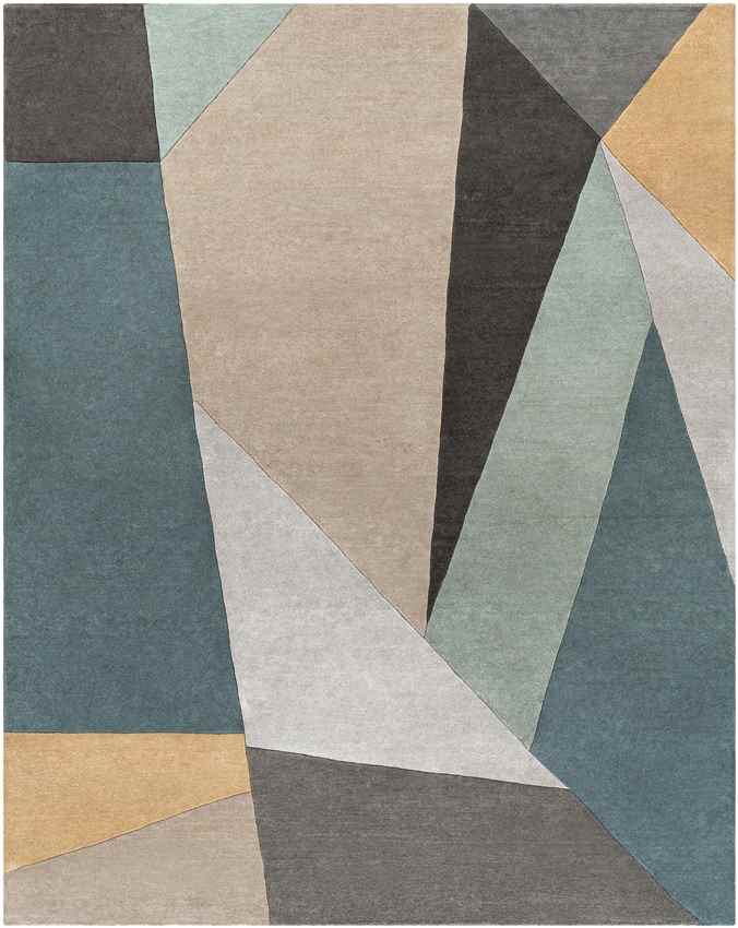 Lollum Modern Teal Area Rug