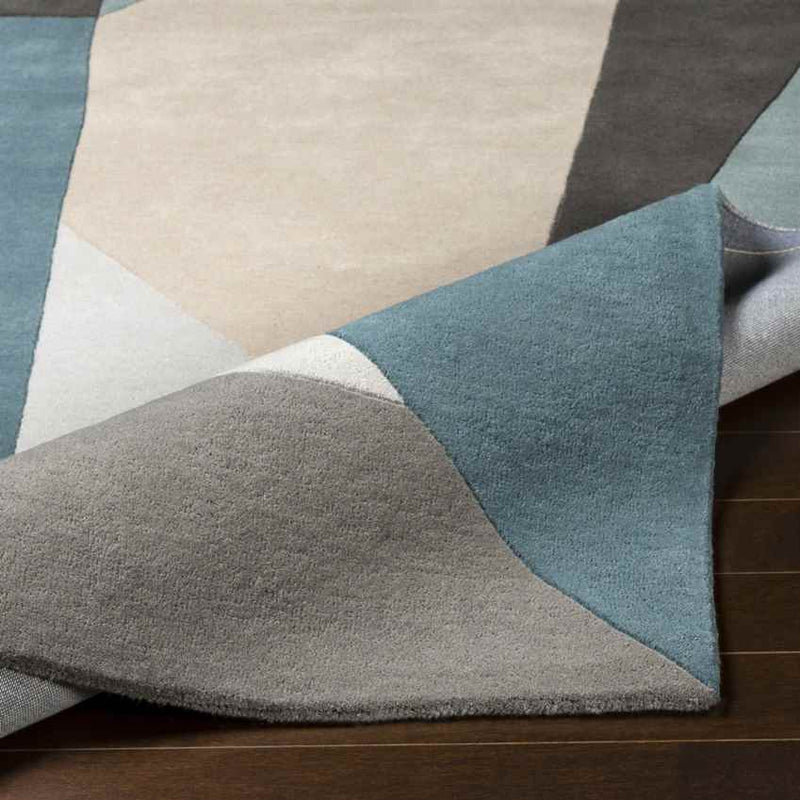 Lollum Modern Teal Area Rug