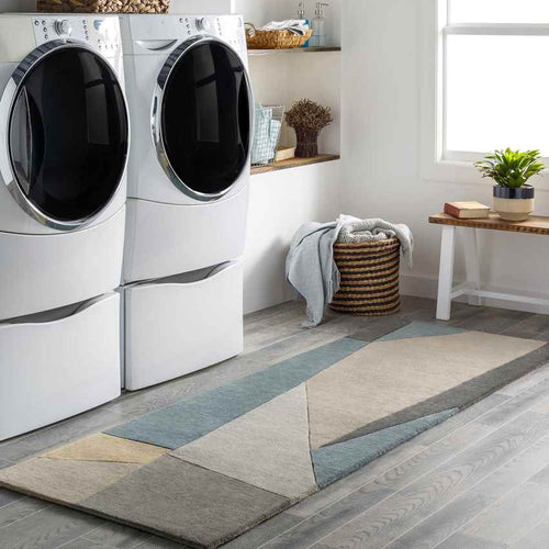 Lollum Modern Teal Area Rug
