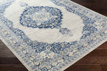 Stiem Traditional Navy Area Rug