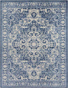Troyes Traditional Bright Blue Area Rug