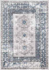 Terhorne Traditional Taupe/Blue Area Rug
