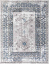 Terhorne Traditional Taupe/Blue Area Rug