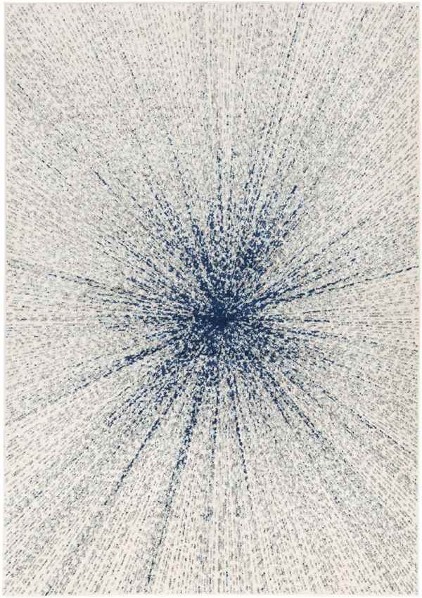 Tibma Modern Dark Blue Area Rug