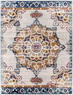 Tilburen Traditional Burnt Orange Area Rug