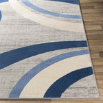 Tjaard Modern Navy Area Rug