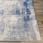 Triemen Modern Navy Area Rug