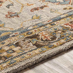 Twijzel Traditional Dark Blue Area Rug