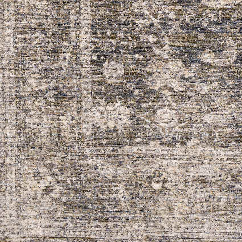 Lucca Traditional Dark Green Area Rug