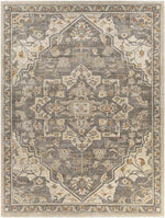 Anreep Traditional Dark Brown Area Rug