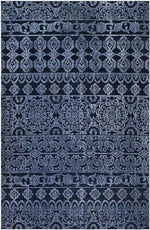 Hoogehaar Traditional Navy Area Rug