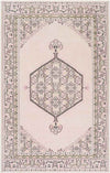 Lieving Traditional Pale Pink Area Rug