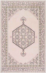 Lieving Traditional Pale Pink Area Rug