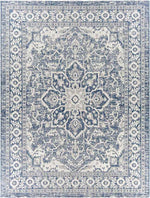 Mantinge Traditional Navy Area Rug