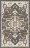 Roblin Traditional Charcoal Area Rug