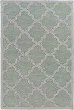 Ermont Modern Ice Blue Area Rug