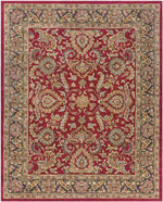 Palaiseau Traditional Bright Red Area Rug