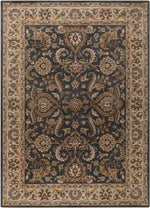 Palaiseau Traditional Denim Area Rug