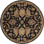 Nolde Traditional Black Area Rug