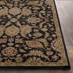 Nolde Traditional Black Area Rug