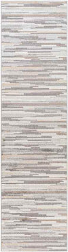 Orvelte Modern Medium Gray/Tan/White Area Rug