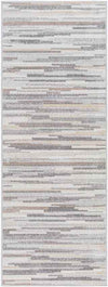 Orvelte Modern Medium Gray/Tan/White Area Rug