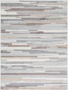 Orvelte Modern Medium Gray/Tan/White Area Rug