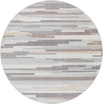 Orvelte Modern Medium Gray/Tan/White Area Rug