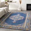 Lieving Traditional Navy Area Rug
