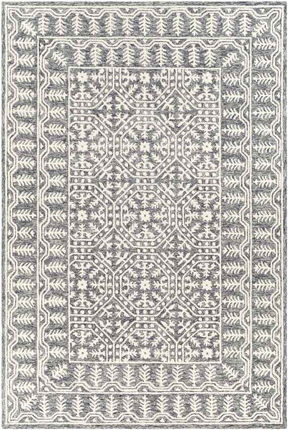Valthe Traditional Dark Blue Area Rug